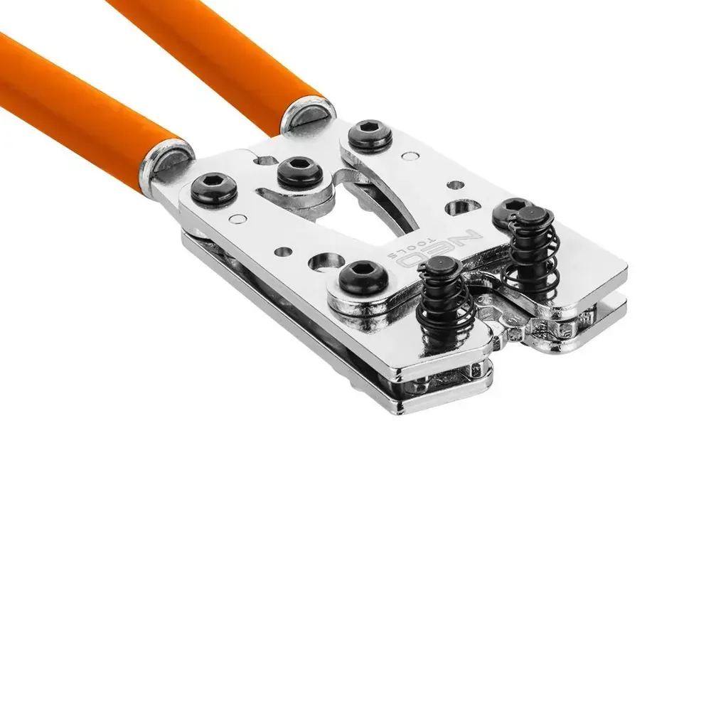 Professional NEO crimping pliers with rubber-coated ergonomic grip