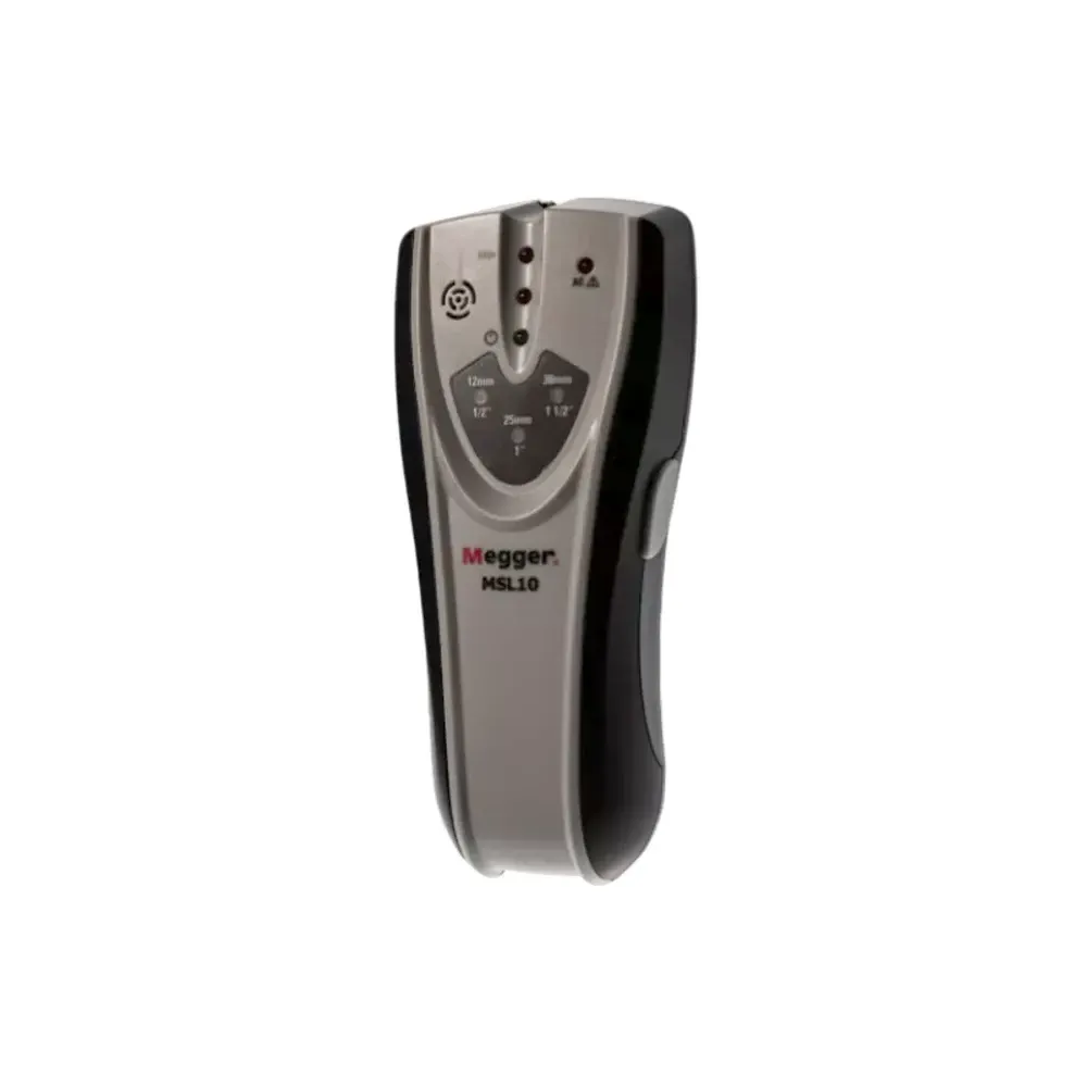 Megger MSL10 stud locator detecting wood and metal studs