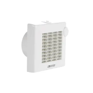 Vortice M 100 4A 100mm Automatic Shutter Axial Wall Fan 220-240V White