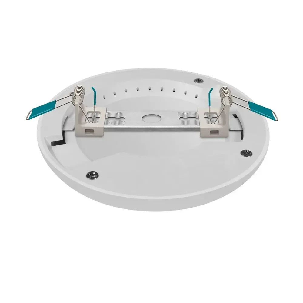 Crompton Atlanta Downlight features a 6.5W LED with 3000K warm white color temperature, delivering 440 lumens of brightness, 120x15mm cutout