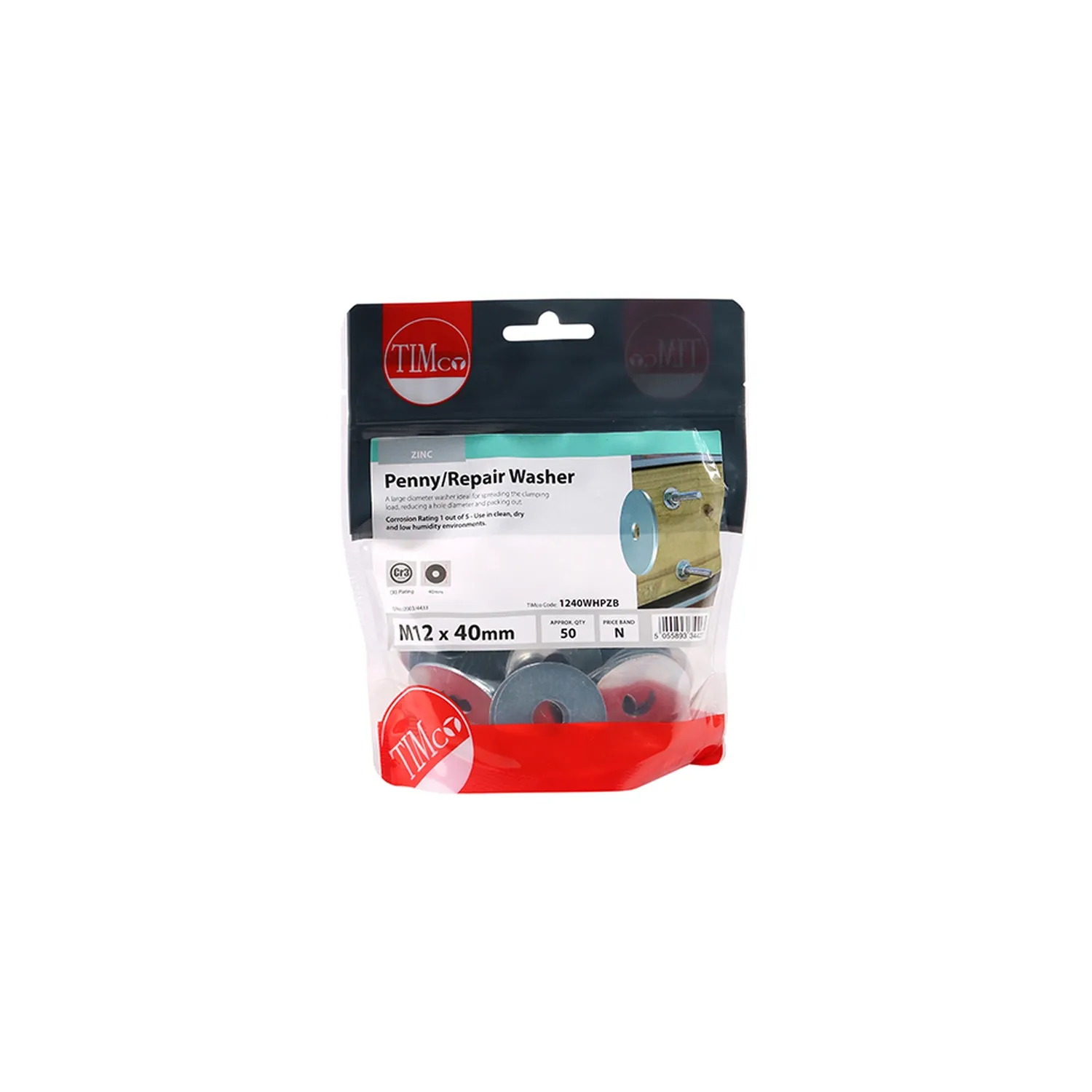 Penny Washer M12x40 1240WHPZB