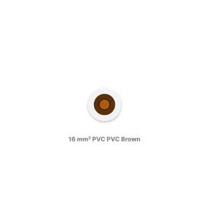 Single Core 16mm² XLPE LSZH Brown 450/750V PVC Insulated Cable