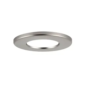 Brushed-chrome bezel for DL190B-FW downlighter