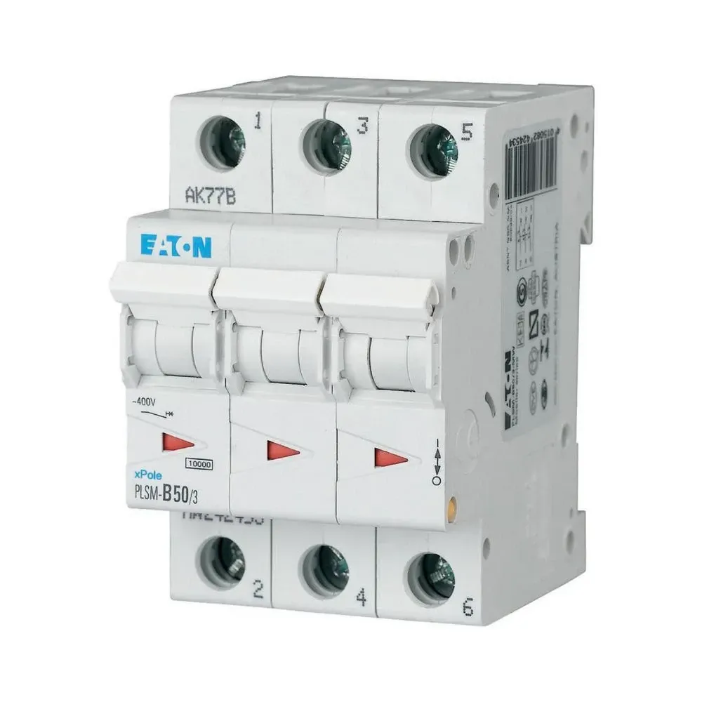 Eaton MCB 3P 50A C 10kA