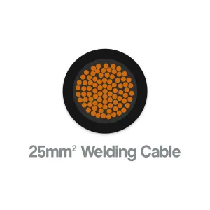 Welding Cable 25mm² Black H01N2-E EN 50525-2-81 Priced Per Metre