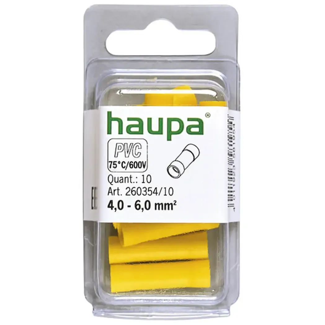 26035410 - Haupa Crimp Butt Connector 2.5-6mm Red (10 Pack)