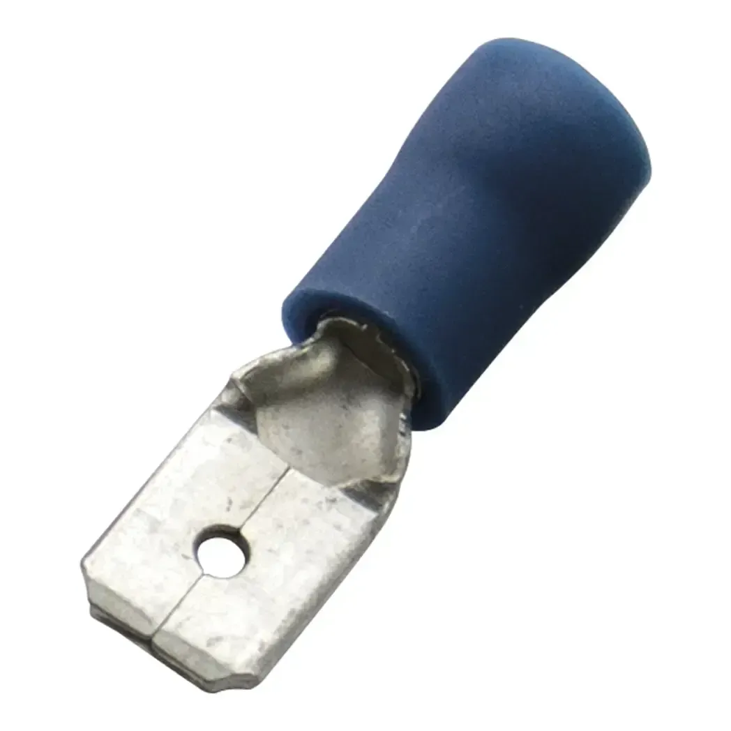 260424 - Haupa Crimp Lug Male 1.5-2.5mm Blue Insulated Per 100 260424