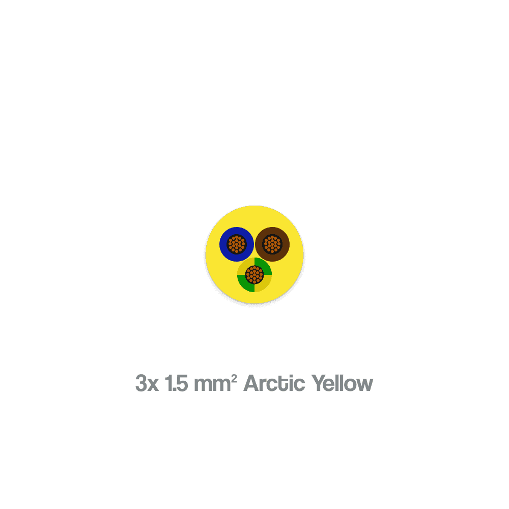 3 x 1.5 sqmm Arctic Yellow