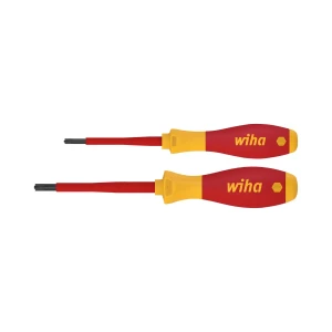 Wiha SoftFinish PlusMinus Pozidriv VDE Screwdriver Set 2pc