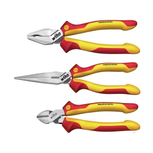 Wiha 38637 3 Piece Electricians Pliers Kit VDE 1000V
