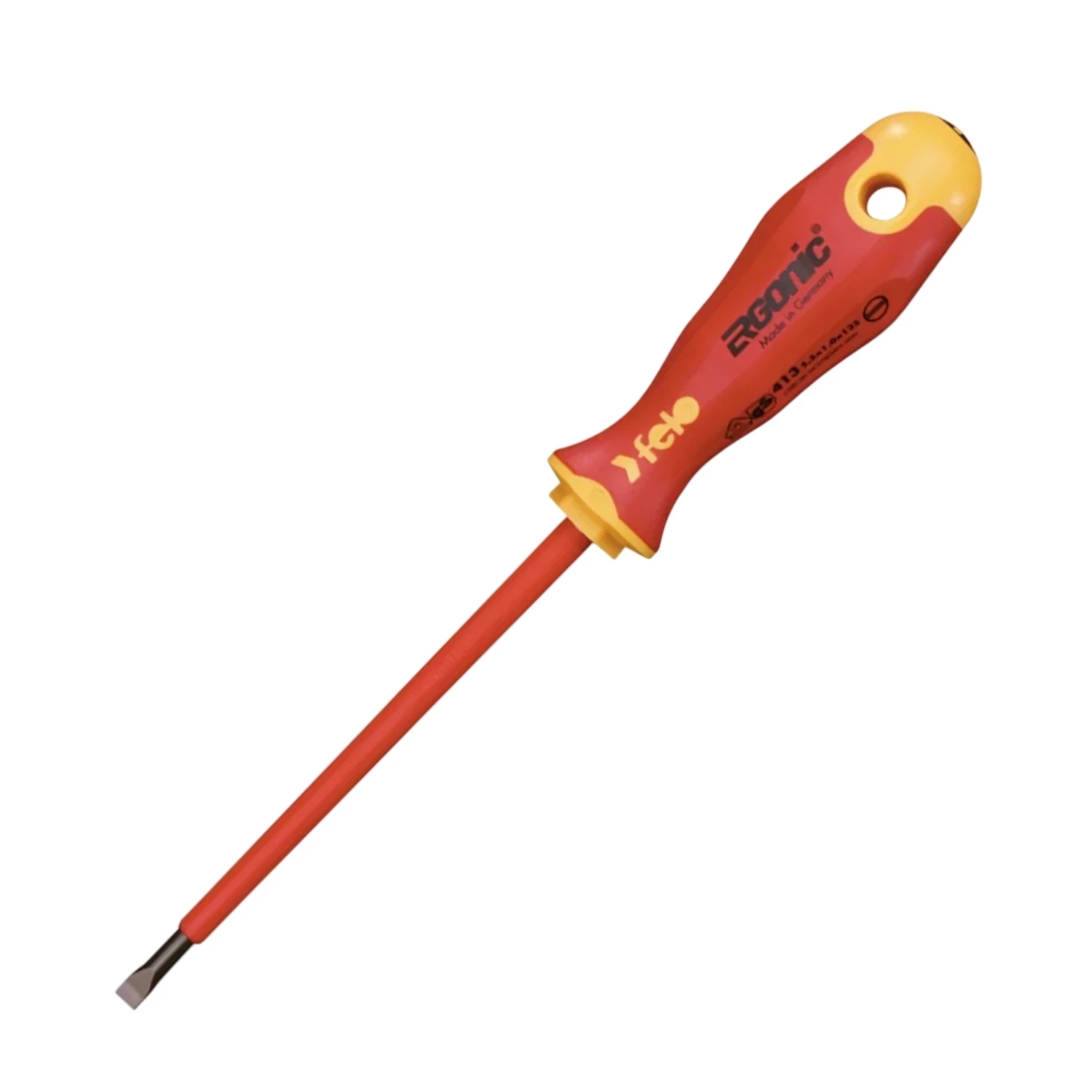 Felo 413 Slotted Screwdriver 5.5 x 125mm VDE Insulated 1000V