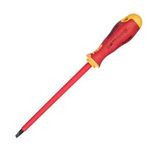 Felo 8.0mm Slotted Screwdriver 1000V VDE Insulated 175mm Shank