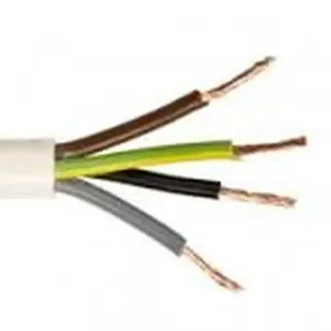 425PVC - 4 x 2.5mm PVC Circular White Flex (Per 1 Mtr)