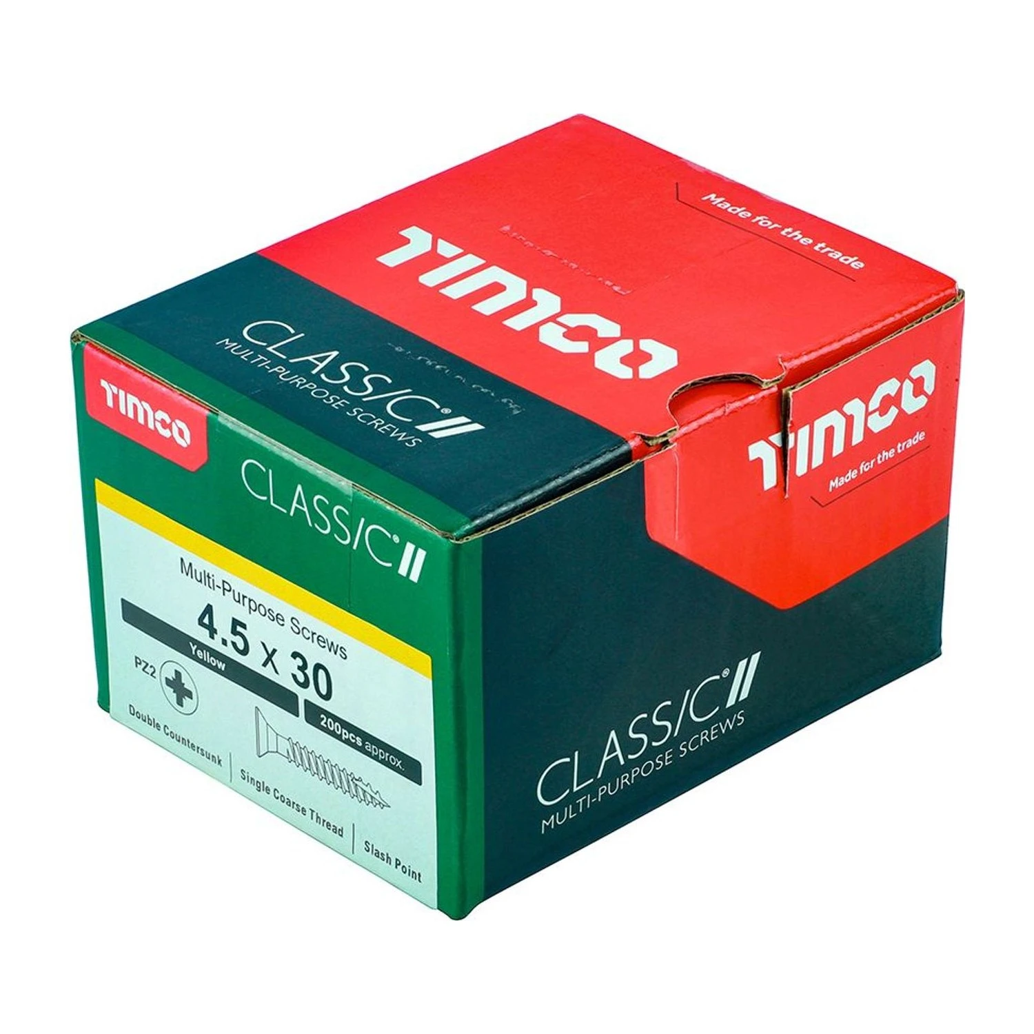 Timco Classic 4.5 x 30mm woodscrews box of 200