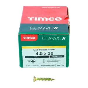 Timco Classic 4.5 x 30mm woodscrew box front