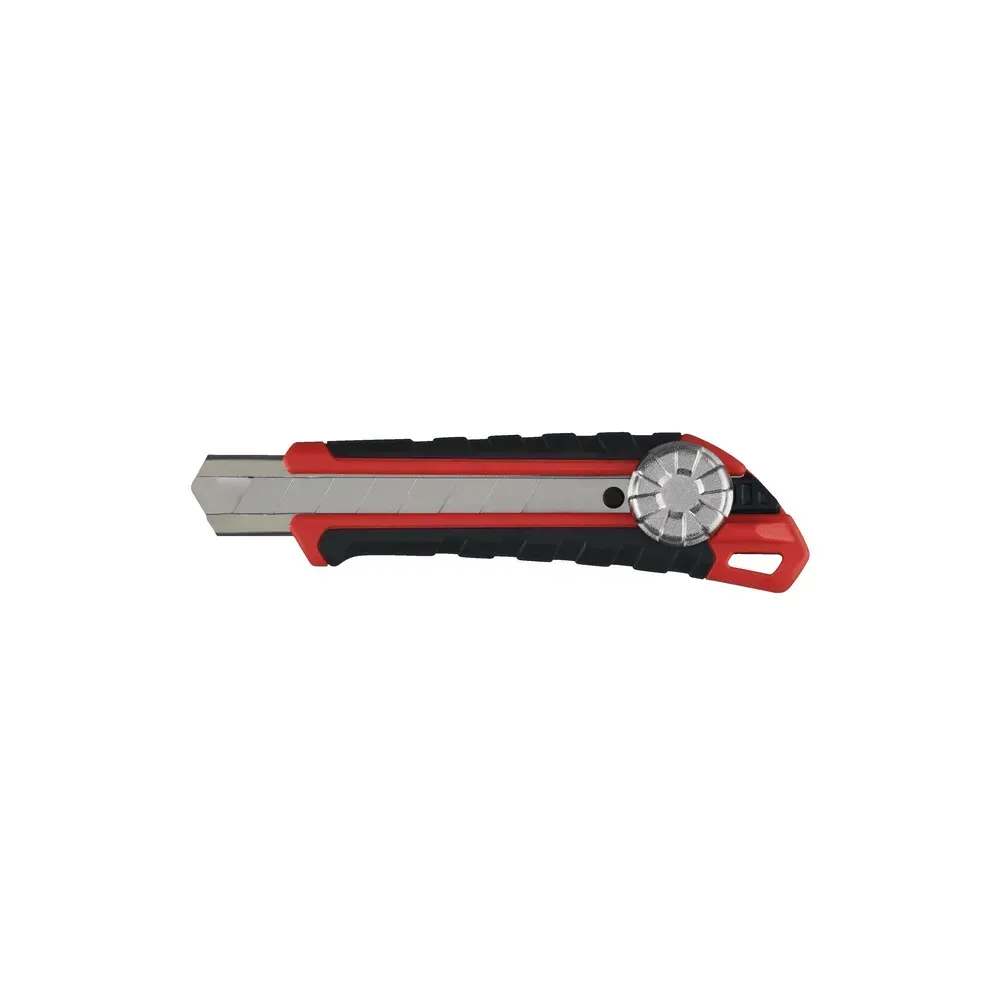 Milwaukee 18mm snap-off pocket knife with durable metal lock.