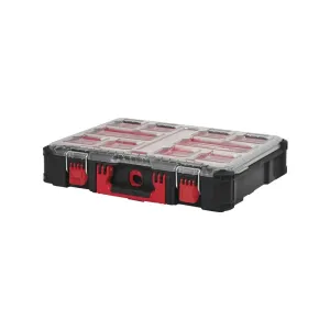 Milwaukee Packout Organiser with 10 removable bins for modular tool storage