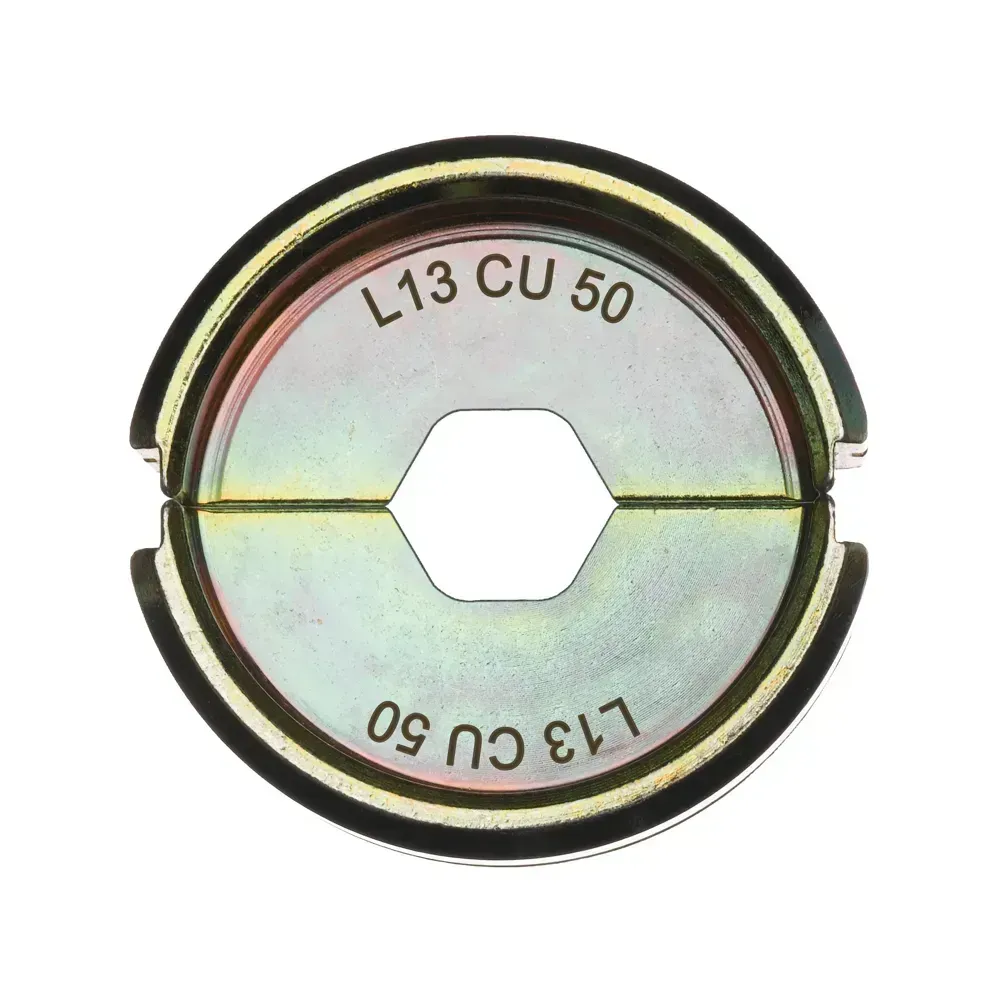 Crimping die L13 Cu 16 for copper cable lugs, hex form