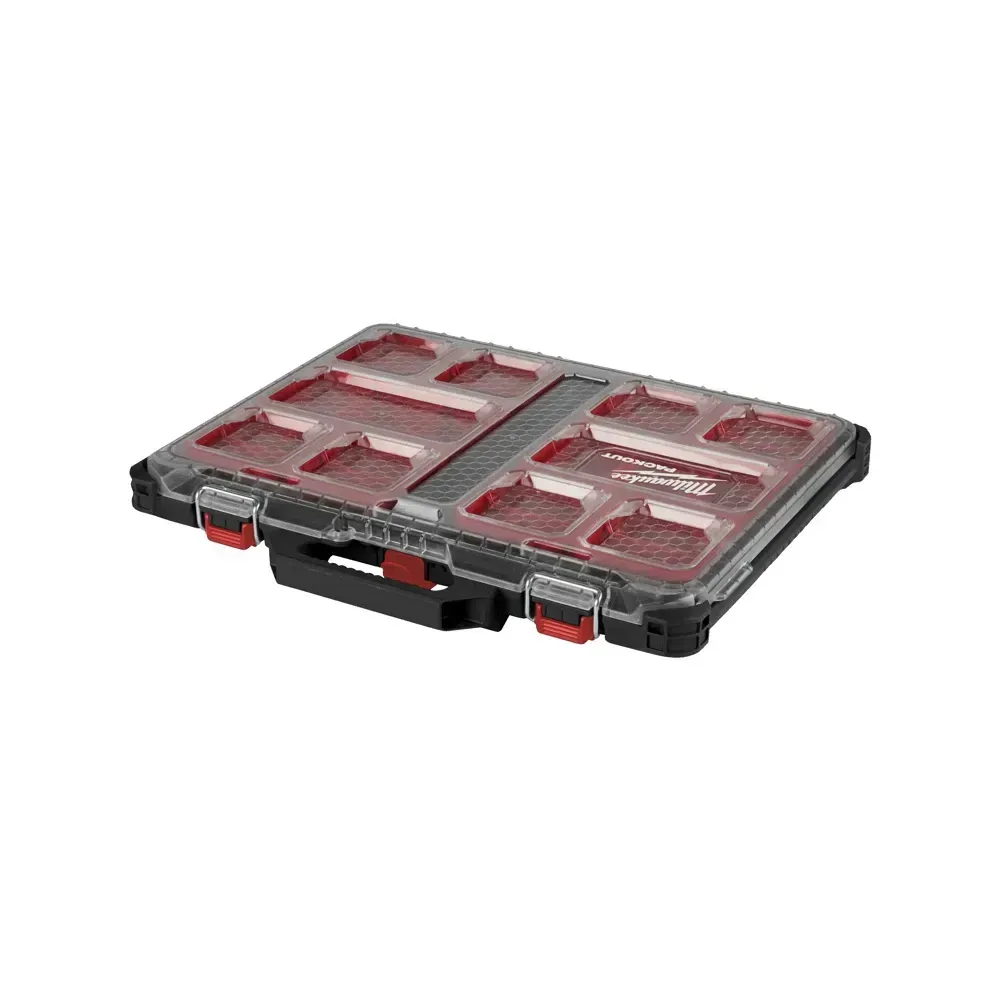 Durable Milwaukee organiser featuring impact-resistant polymers and IP65 weather seal