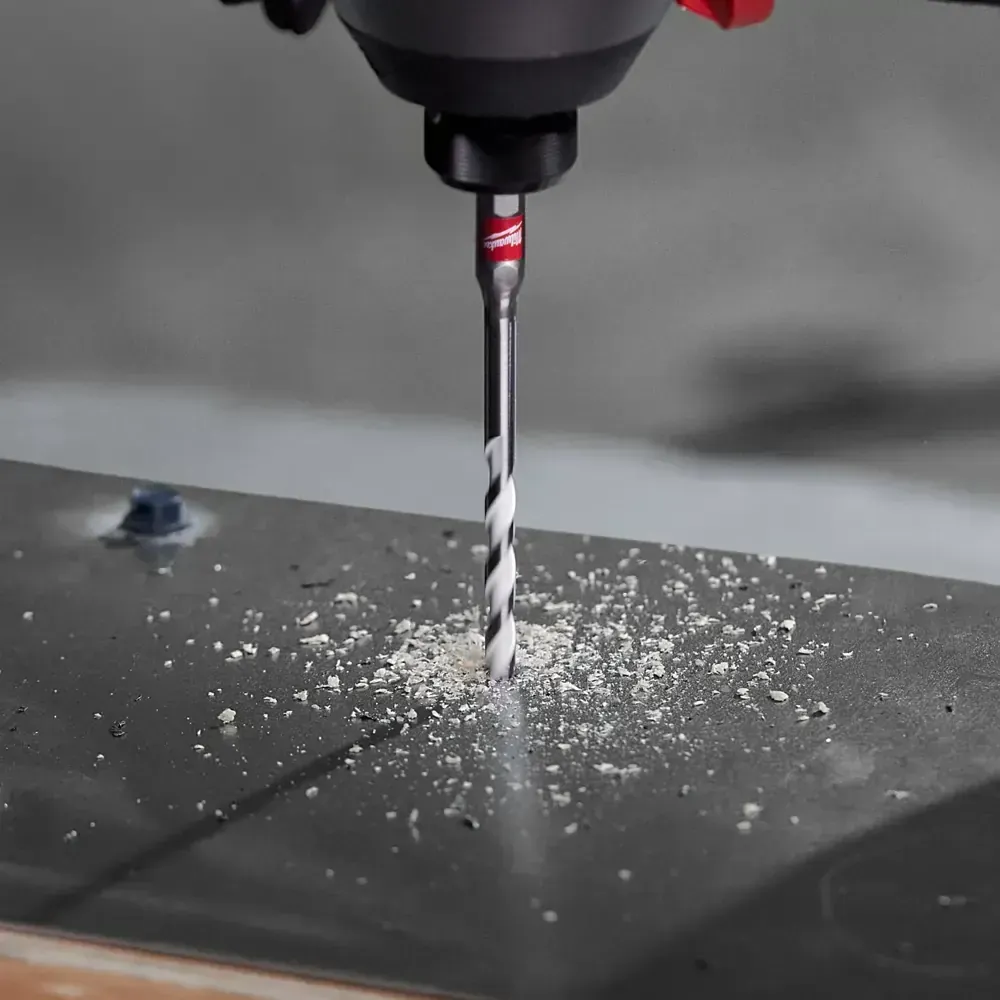 Tungsten carbide tipped drill bits for various materials