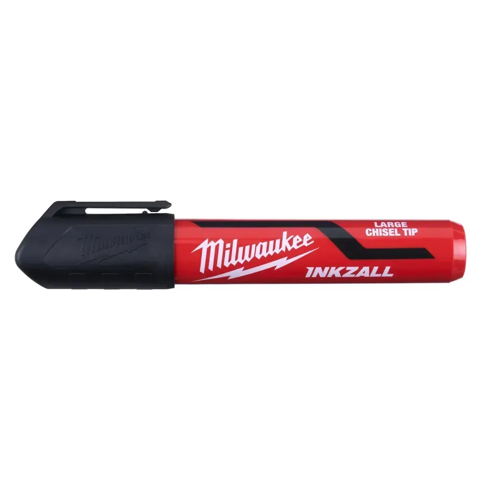 Milwaukee INKZALL Black Large Chisel Tip Marker (3 Pack)
