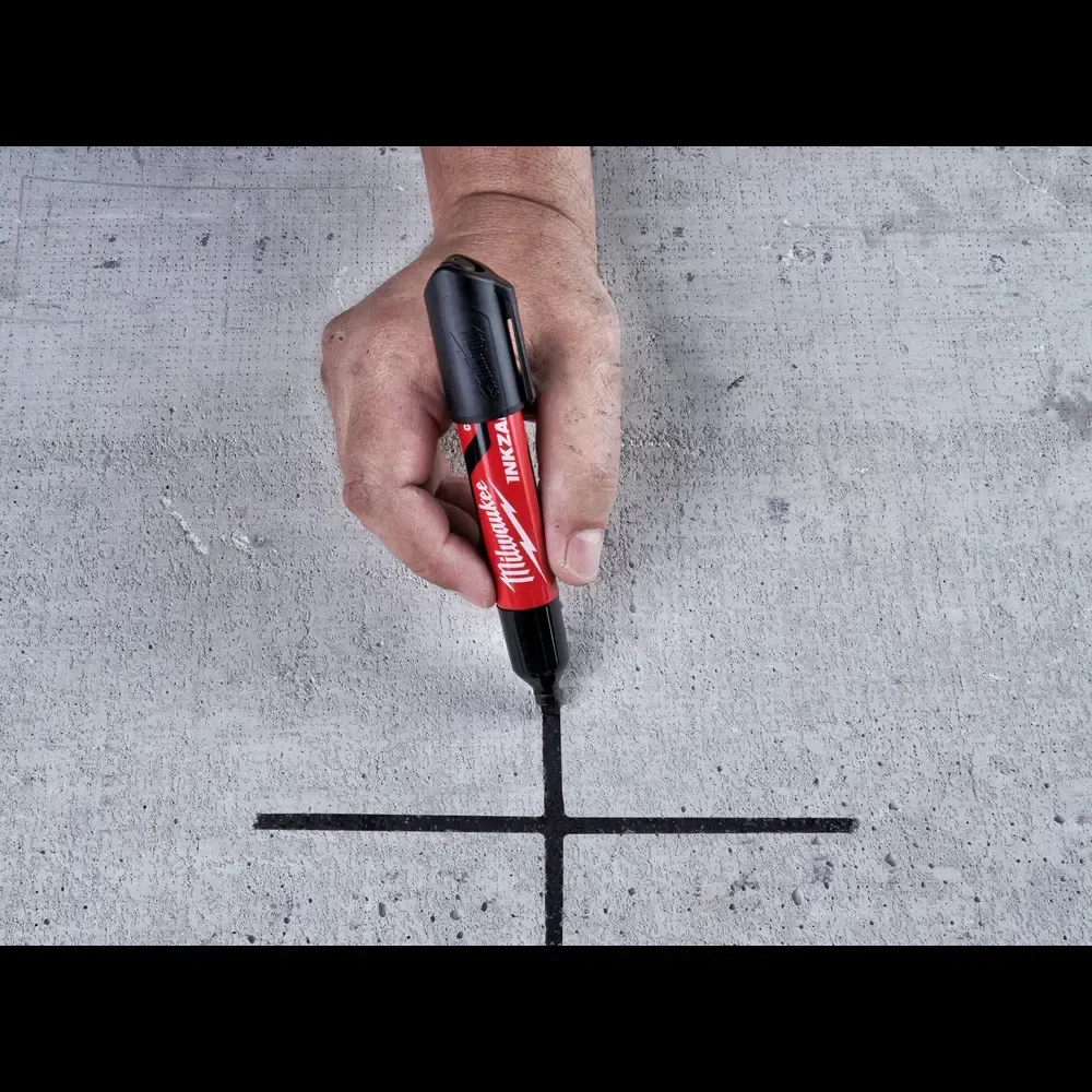 Milwaukee INKZALL Black Large Chisel Tip Marker (3 Pack)