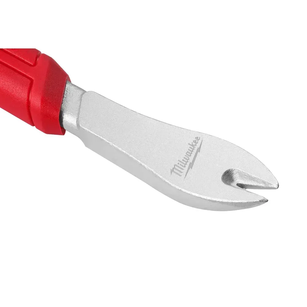Milwaukee 10" E Nail Puller 254 (mm) Narrow Shovel, High-Leverage Head - Quick Nail Removal With Durable Grip, Red