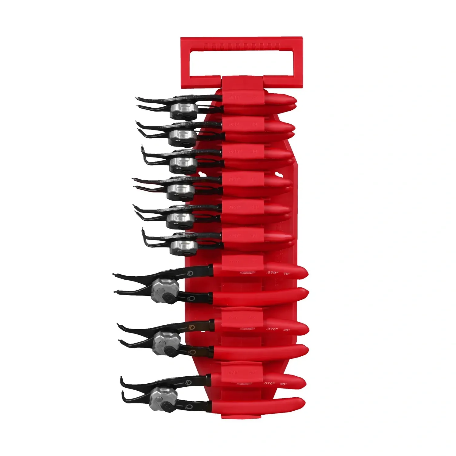 Milwaukee 9-piece circlip pliers set magnetic storage case