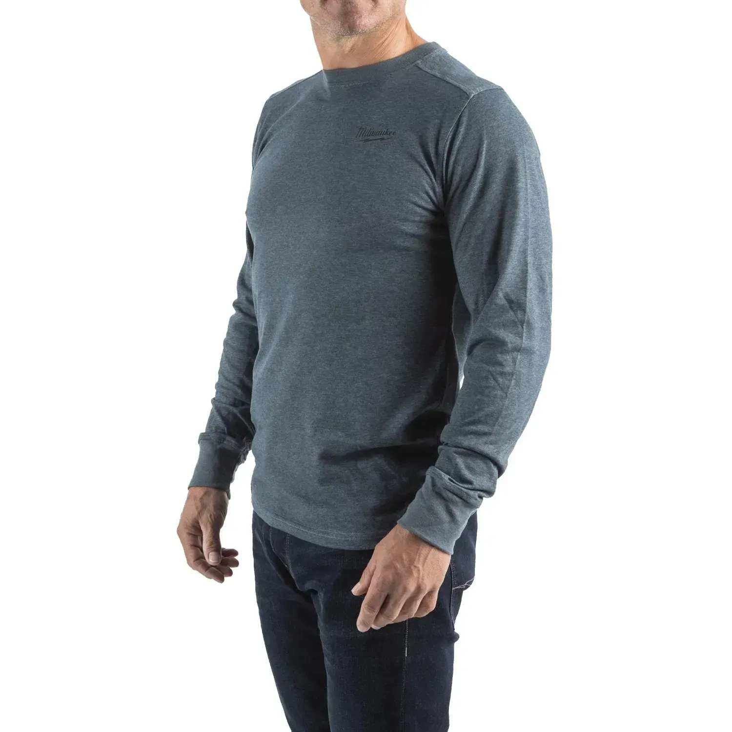 Milwaukee Hybrid long sleeve T-shirt blue XL 156gsm