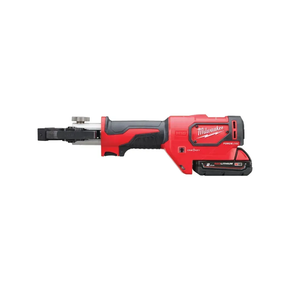 Milwaukee FORCE LOGIC™ 53 kN crimper with PFM technology and 2.0Ah battery