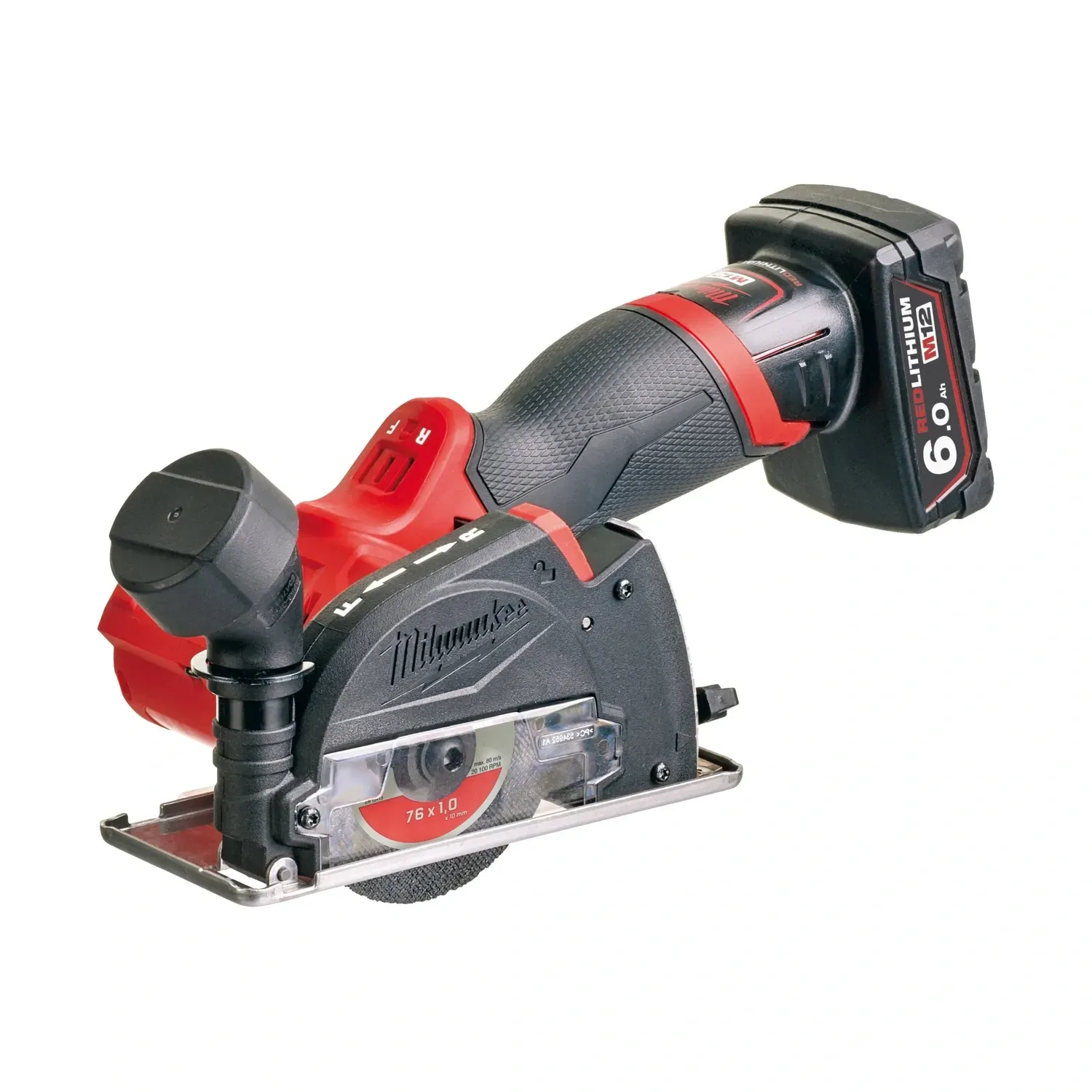 Milwaukee M12 FUEL brushless cut-off tool kit with HD Box and batteries