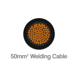Welding Cable 50mm2 Black H01N2-E EN 50525-2-81 Per Metre