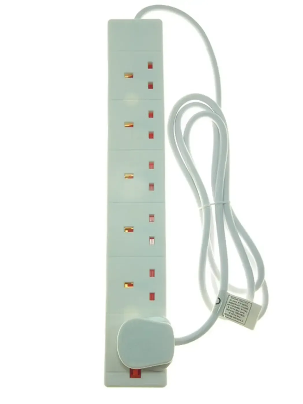 6GTS - Powermaster Trailing Socket 6 Gang c/w 2m