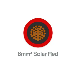 Solar PV Cable 6mm2 Red 1500V DC H1Z2Z2-K EN50618 500m Drum