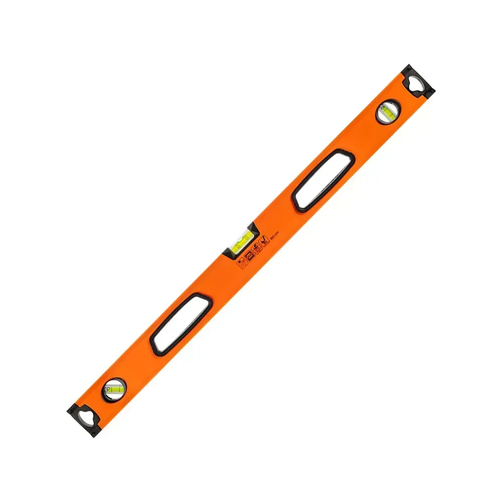 Professional 80cm spirit level with 3 vials and milled surface