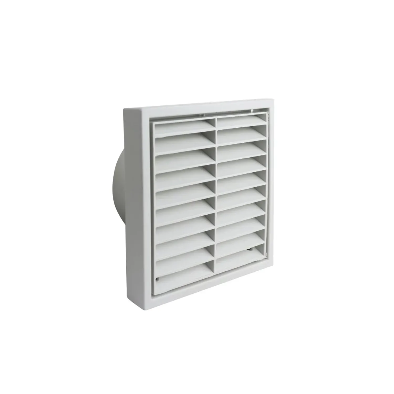 Manrose 100mm 4in Fixed Wall Grill with Fly Screen White 9151WFS