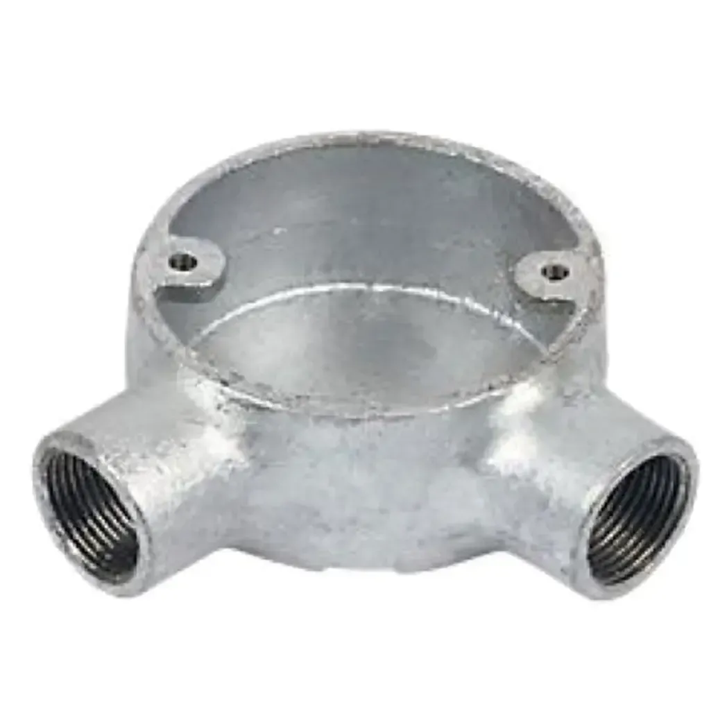 AN25 - 25mm Galvanised Conduit Angle Box