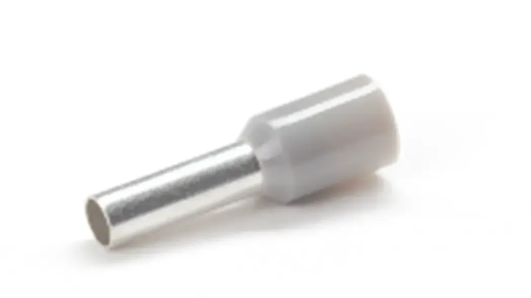 CEF409G - Bootlace Ferrule 4mm X 9mm 100 Pack Grey