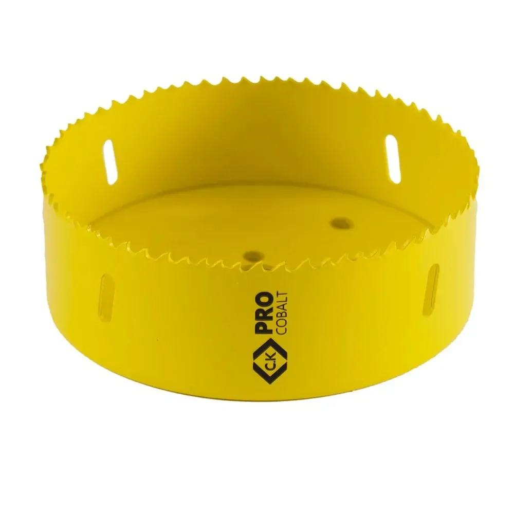 CK ProCobalt 114mm holesaw for metal cutting.