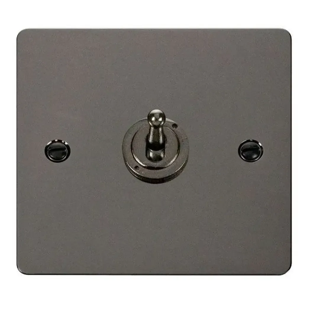 FPBN421BK - Click Flat Plate 1 Gang 10A 2 Way Toggleswitch