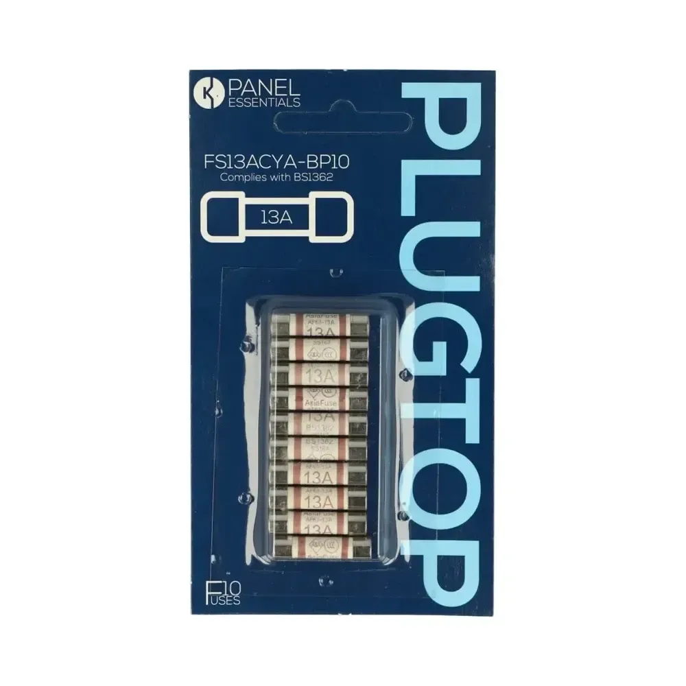 Kempston FS13ACYABP10 13A fuses in blister pack