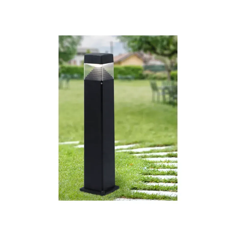 Ester Black LED Bollard Light with GX53 Lamp 10W CCT Selectable