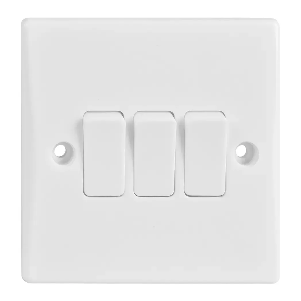 GU1032 - Schneider GET Ultimate 3 Gang 2 Way 10A Switch GU1032