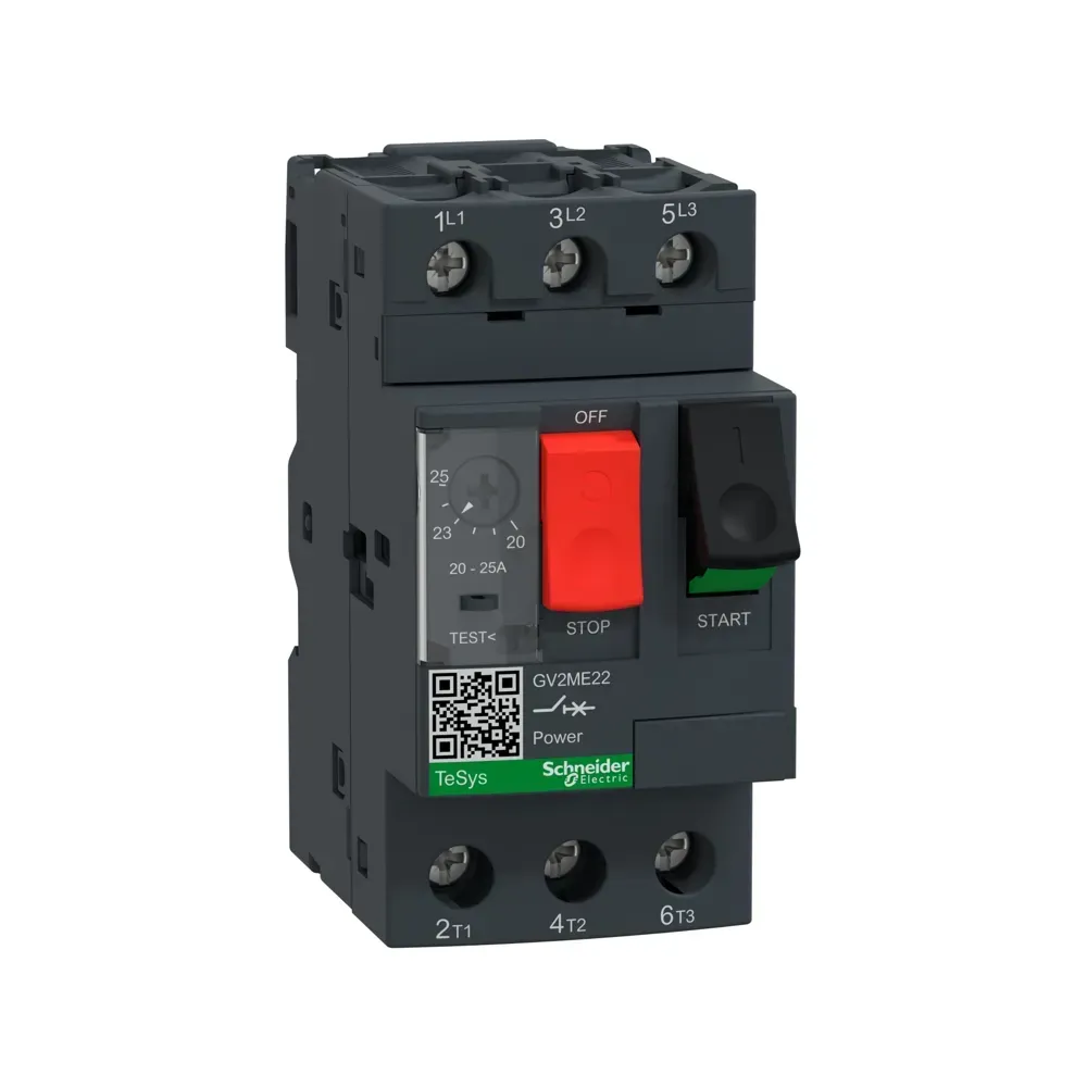 Schneider GV2ME22 TeSys Deca motor circuit breaker, 25A