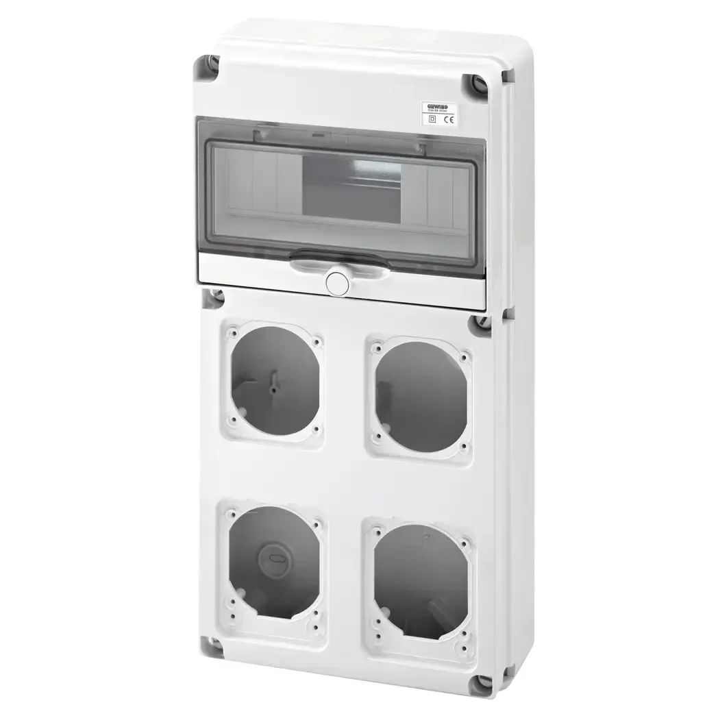 GW68003N - Gewiss Combi Unit 10 Mod 4 Flange 16/32A IP65 GW68003N