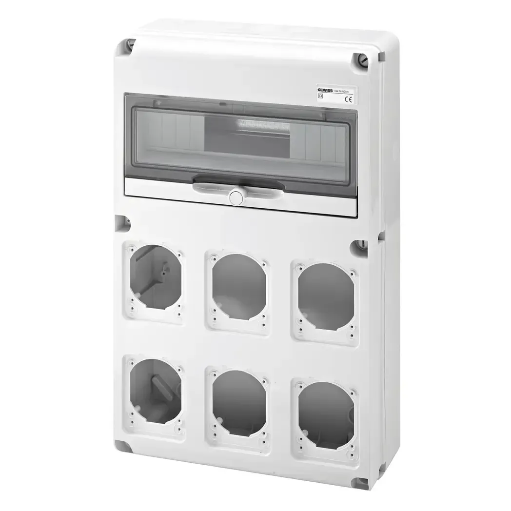 GW68008N - Gewiss Combi Unit 14 Module 6 Flange 16/32A IP65 GW68008N