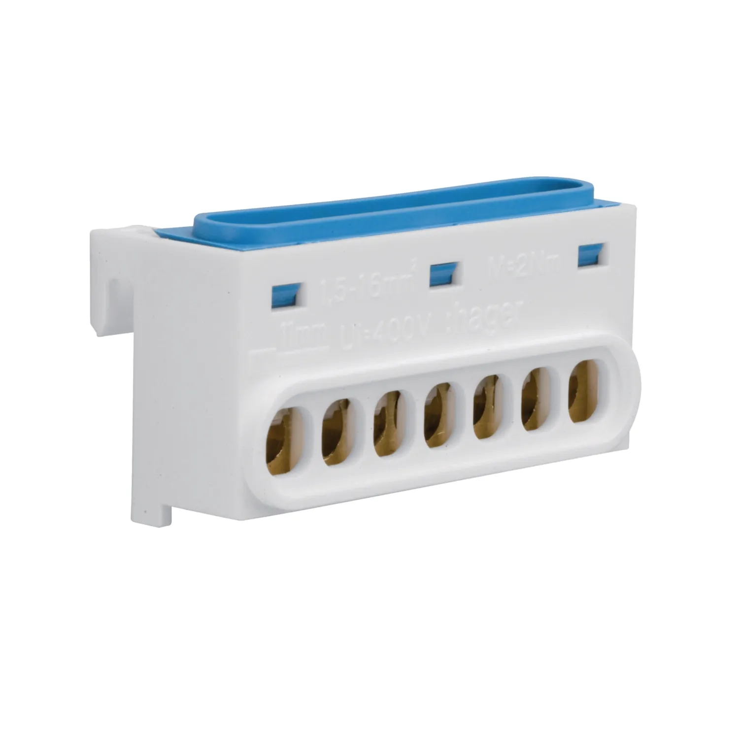 Hager GZ07N Neutral Bar 7-Way 63A 230-400V DIN Rail