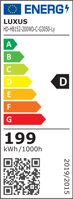 HD-HB152-200WD Energy Label