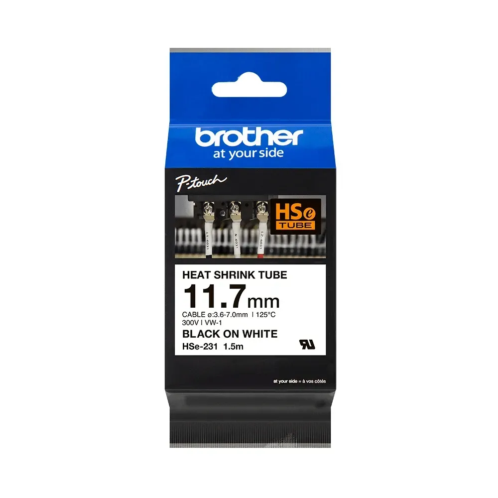 11.7mm Heat Shrink Tube Tape Cassette by Brother