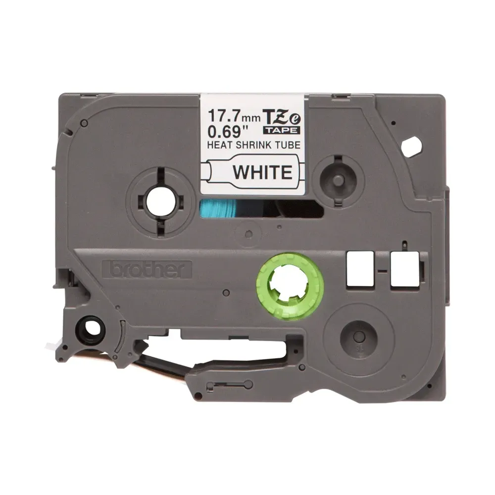 Brother HSE241 Heat Shrink Tube 17.7mm Black on White